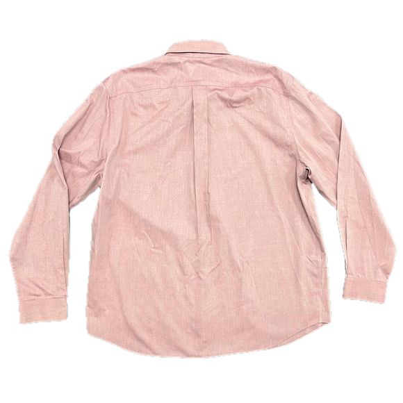 Vintage Eddie Bauer Pink Button Up Shirt Large Cotton Preppy Workwear - Picture 7 of 8